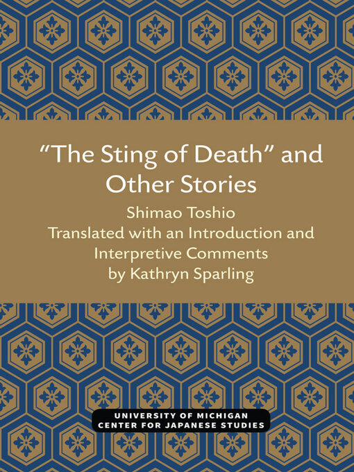 Title details for Sting of Death" and Other Stories by Toshio Shimao - Available